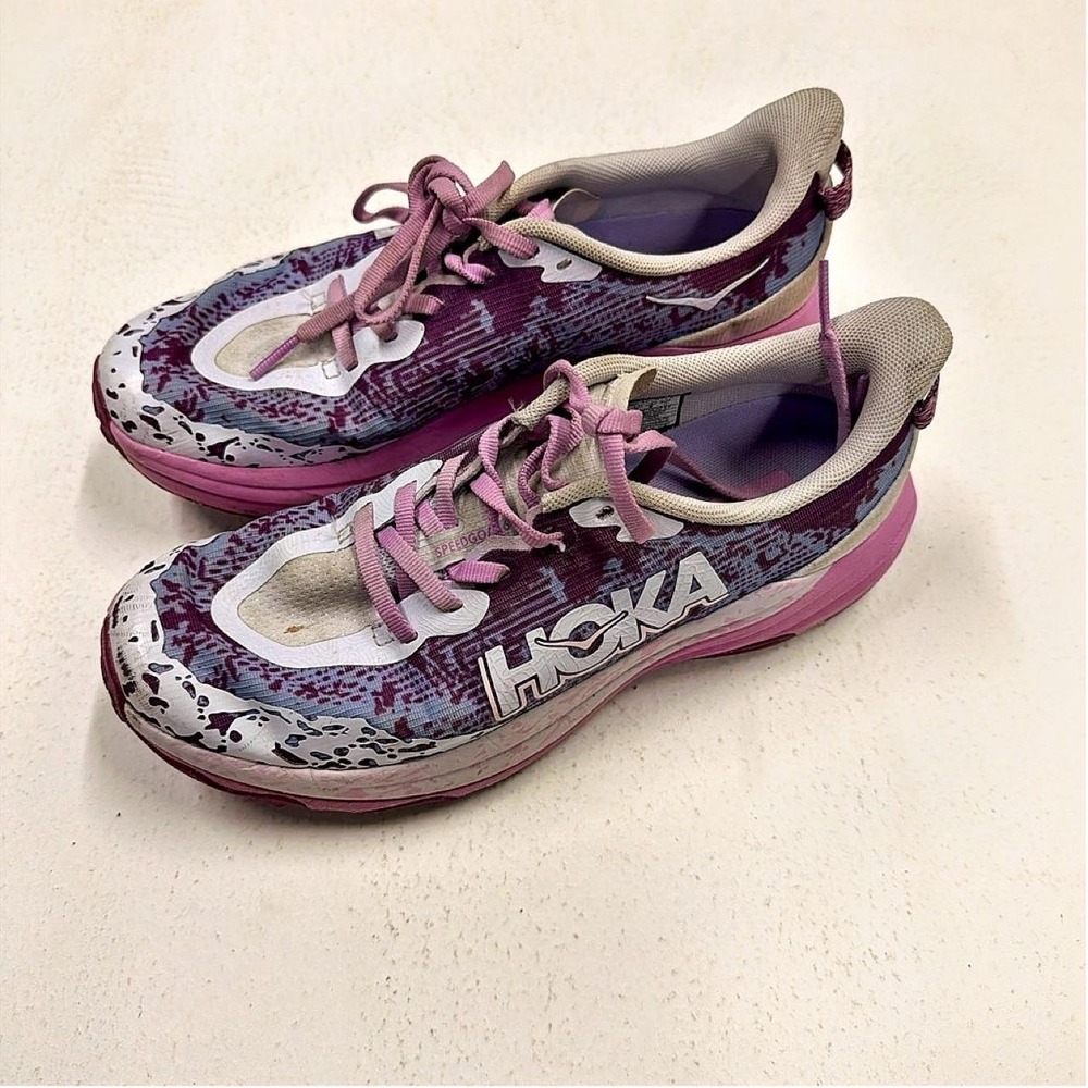 HOKA Kids' Speedgoat 6 sneakers in the Starlight Glow colorway